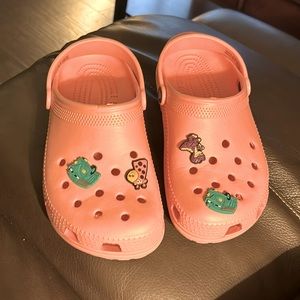 Youth size 3 coral crocs